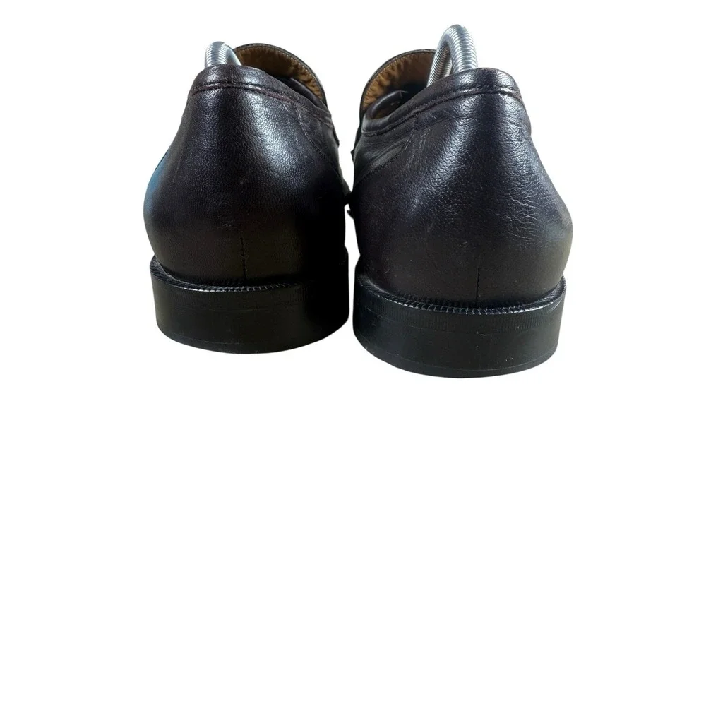 Sioux Como Loafer Dress Shoe Men's Sz 10  Burgundy Napa Lamb‎ Leather Moccasin